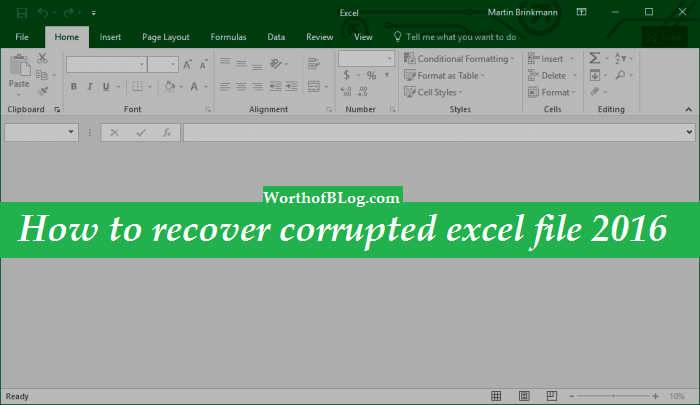 how-to-recover-corrupted-excel-file-2016-worth-of-blog